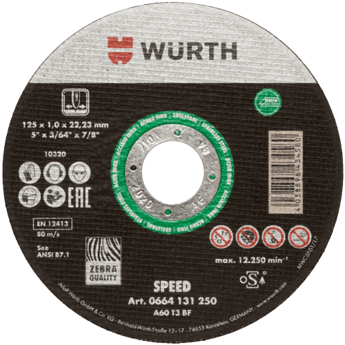 WURTH Zebra Speed 0664131250 Rezna ploča