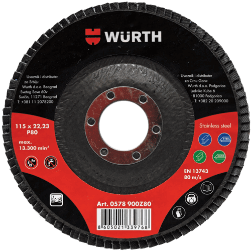 WURTH 0578900Z40 Lamelarni brusni disk 