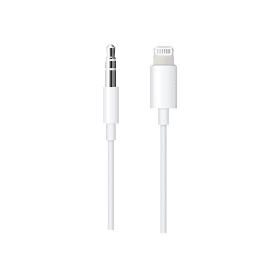 APPLE Lightning audio kabl 3.5 mm, 1.2m (Bela) - MXK22ZM/A