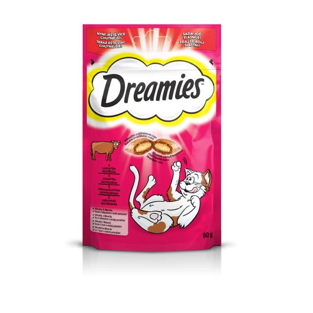 DREAMIES Pockets Govedina 60g Dodatna hrana za mačke