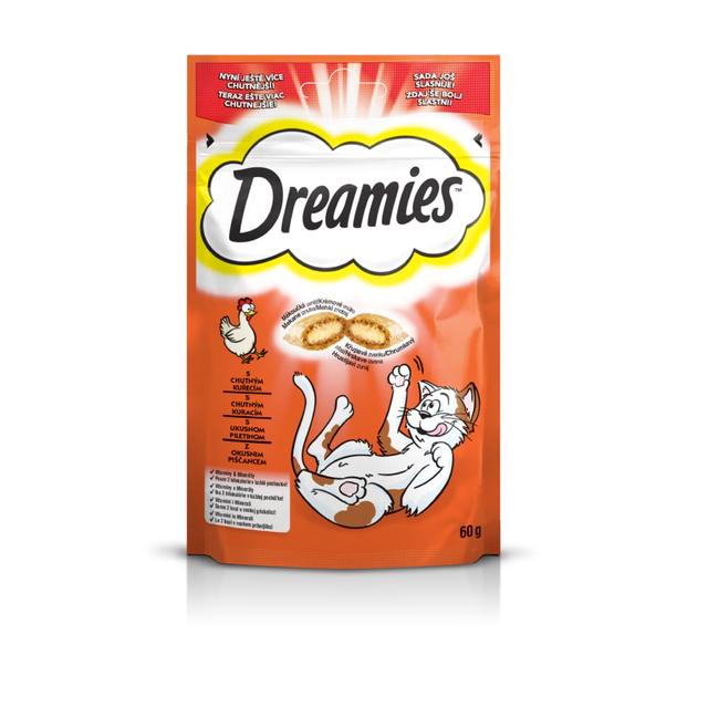 DREAMIES Pockets Piletina 60g Dodatna hrana za mačke