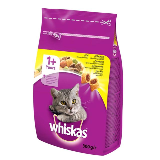 WHISKAS Briketi Piletina 300g Hrana za mačke