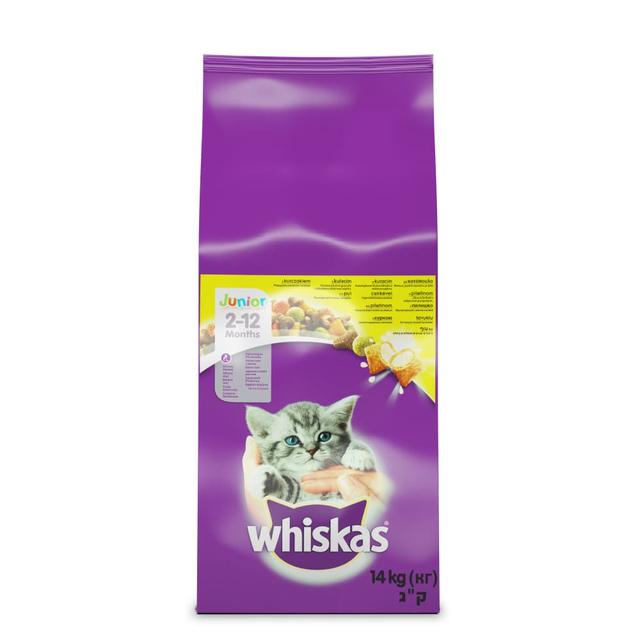 WHISKAS Briketi Junior Piletina 14kg Hrana za mačke