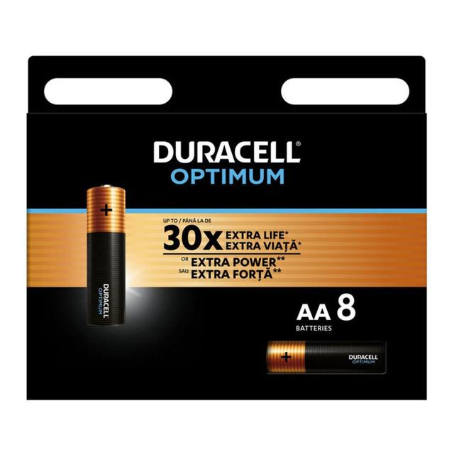 DURACELL Optimum AA 8 komada Alkalne baterije 