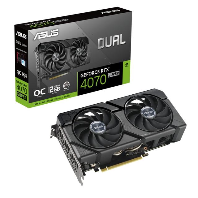 ASUS Dual GeForce RTX 4070 SUPER EVO OC Edition 12GB GDDR6X 192-bit DUAL-RTX4070S-O12G-EVO Grafička karta