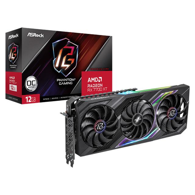 ASROCK Radeon RX 7700 XT Phantom Gaming OC 12GB GDDR6 192-bit RX7700XT PG 12GO Grafička karta