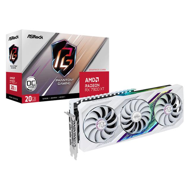 ASROCK Radeon RX 7900 XT Phantom Gaming White OC 20GB GDDR6 320-bit RX7900XT PGW 20GO Grafička karta