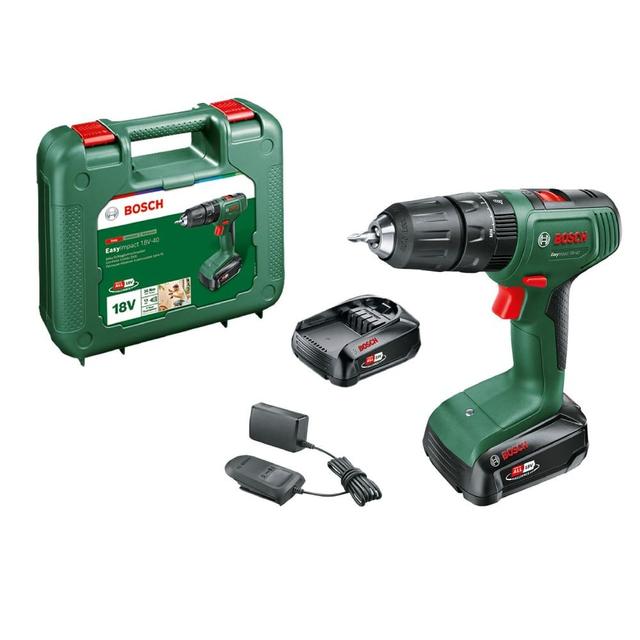 BOSCH EasyImpact 18V-40 2x2.0 Ah 06039D8108 Akumulatorska vibraciona bušilica