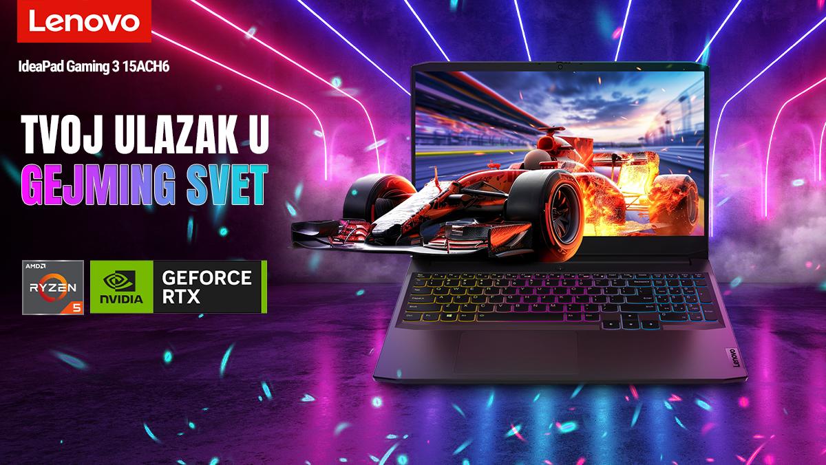 Pobeda je u tvojim rukama uz Lenovo IdeaPad Gaming 3 laptop računare